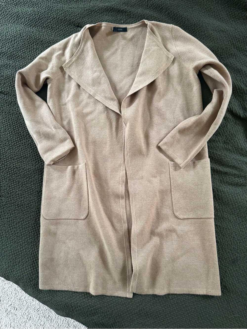 J. Crew Long Open-Front Cardigan